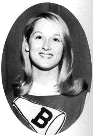 Meryl Streep pom pom girl en 1966