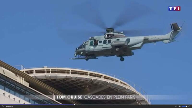 Le tournage d'une scène d'hélicoptère sur le toit du ministère des Finances (Bercy) a été un événement médiatique.