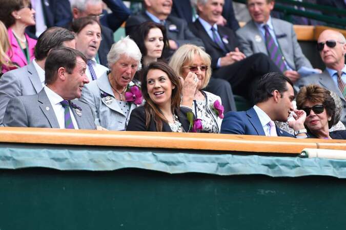 L'ancienne championne de Wimbledon, Marion Bartoli. Tout sourire 