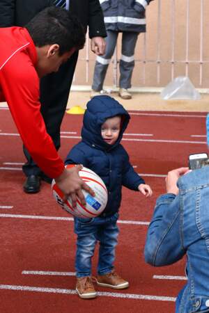 Comme papa, Jacques de Monaco aime le sport et surtout le rugby qu'il a découvert en février