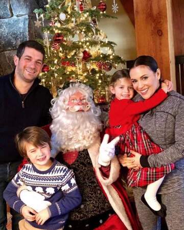Alyssa Milano et sa famille ont été très sages Père Noël