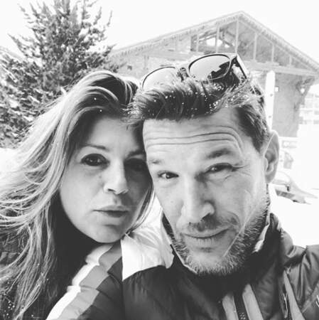 Benjamin Castaldi skiait quant à lui à Val-d'Isère. Avec sa femme Aurore, pas besoin de faire fondre la glace…