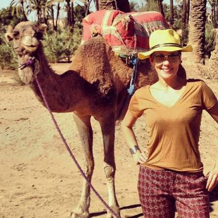 Là, elle était à Marrakech, car Cristina adore voyager.