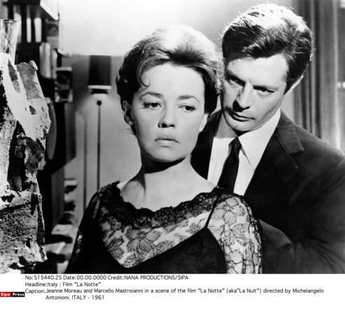 Elle séduit Marcello Mastroianni sur le tournage de La Nuit (1961)