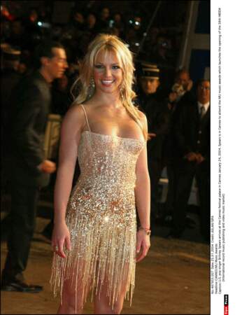 Lors de ses différents passages à Cannes, ici en 2004, Britney Spears est repartie avec 3 récompenses