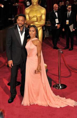 Will Smith, recompensé aux Razzie Awards a foulé le tapis rouge des Oscars avec sa femme Jada Pinkett Smith