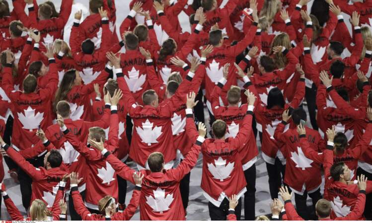 La feuille d'érable à l'honneur sur les athlètes canadiens