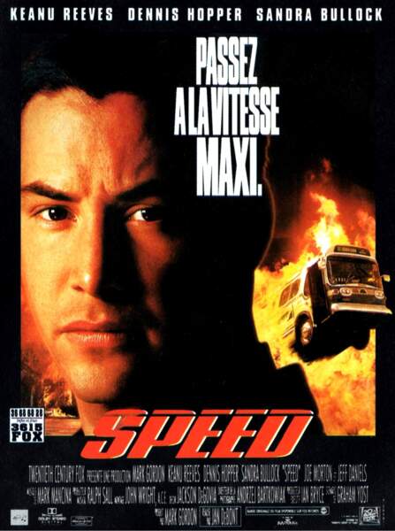 Speed, film qui a propulsé la carrière de Sandra Bullock et Keanu Reeves, s'appelle au Québec...