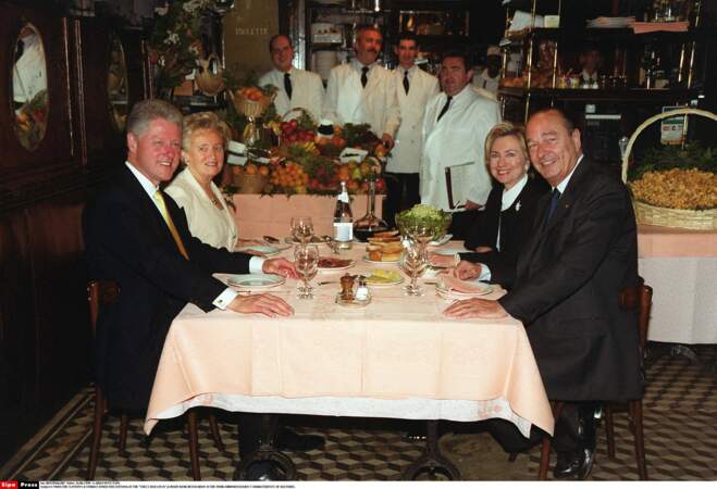 Le couple Clinton, très friand de cuisine française