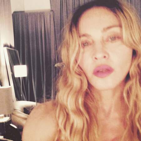 Et Madonna n'avait visiblement pas les yeux en face des trous au moment de prendre cette photo.