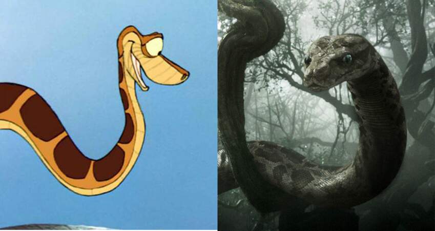 Kaa, le python sournois, est encore plus impressionnant dans le film