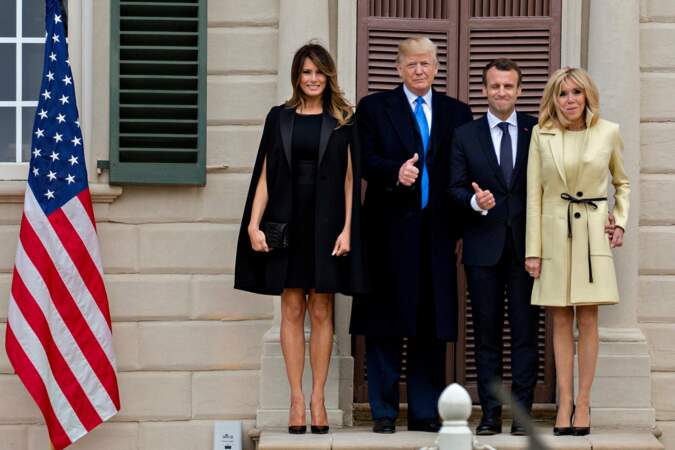 Brigitte Macron et Melania Trump rivalisaient d'élégance 