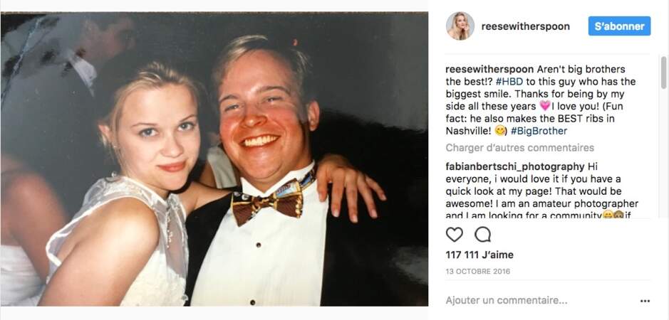 Reese Witherspoon et son grand frère