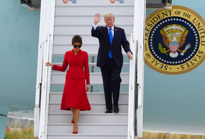 "Bonjour Paris! " Donald et Melania Trump arrivent enfin en France