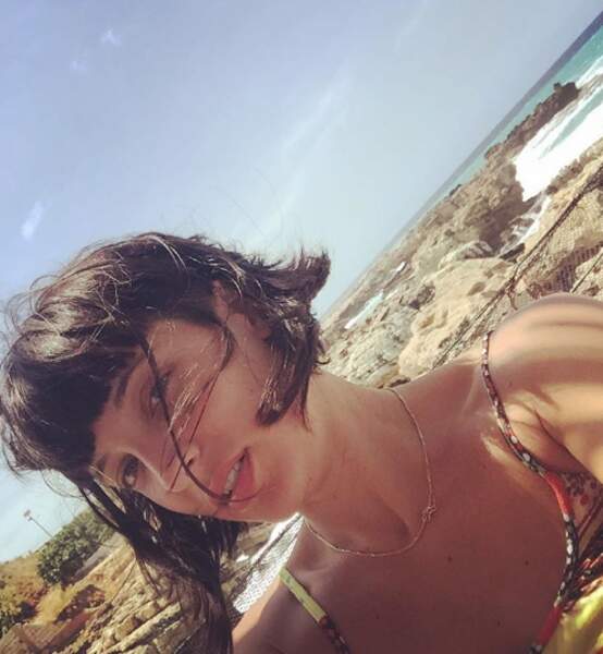 Erika sans maquillage, pendant ses vacances au Liban.