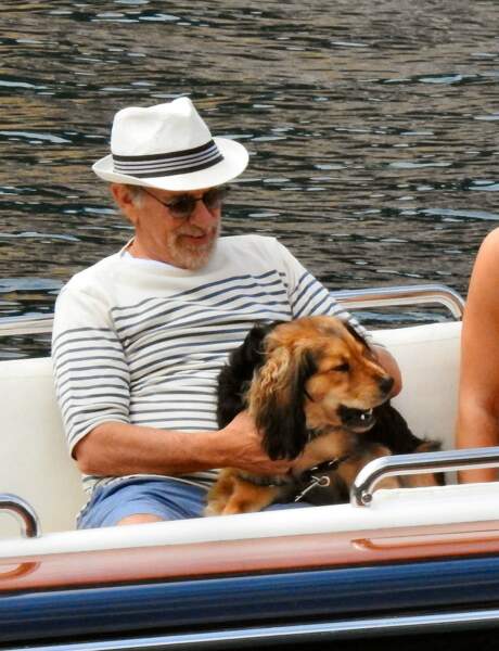 Steven Spielberg ne quitte pas son meilleur ami à Portofino.