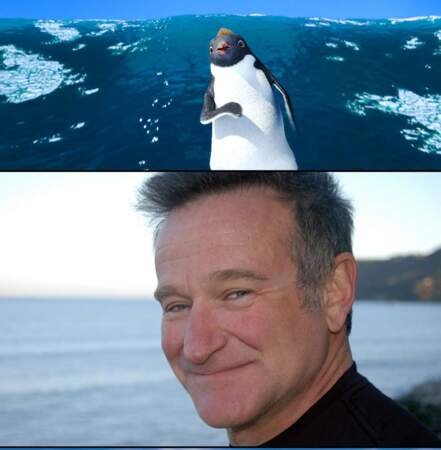 Robin Williams prêtait sa voix au film d'animation Happy Feet en 2006