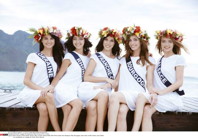 Miss Franche-Comté, Miss Lorraine, Miss Rhône-Alpes, Miss Bourgogne et Miss Alsace radieuses !