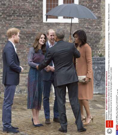 Barack Obama a salué le duc et la duchesse de Cambridge