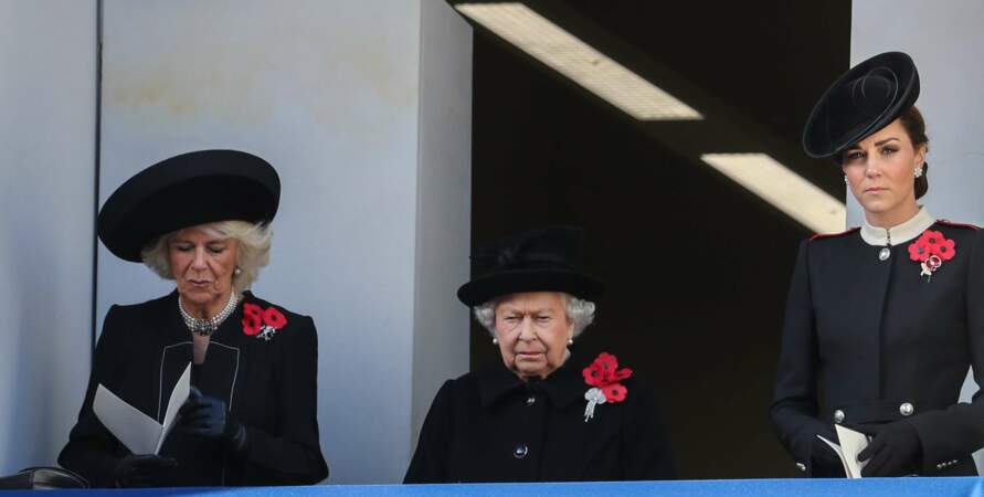 La famille royale d'Angleterre commémore l'Armistice du 11 novembre à Londres