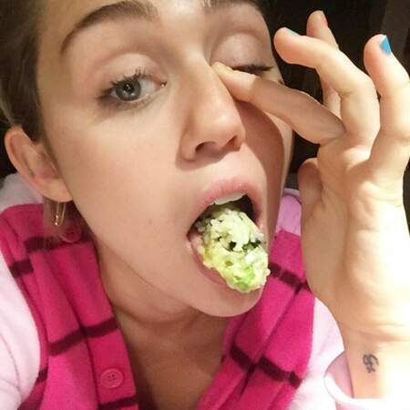 Huuuuum, bon appétit Miley !