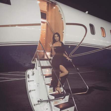 Kim Kardashian, ou l'art et le "staïïïle" pour descendre de son jet privé