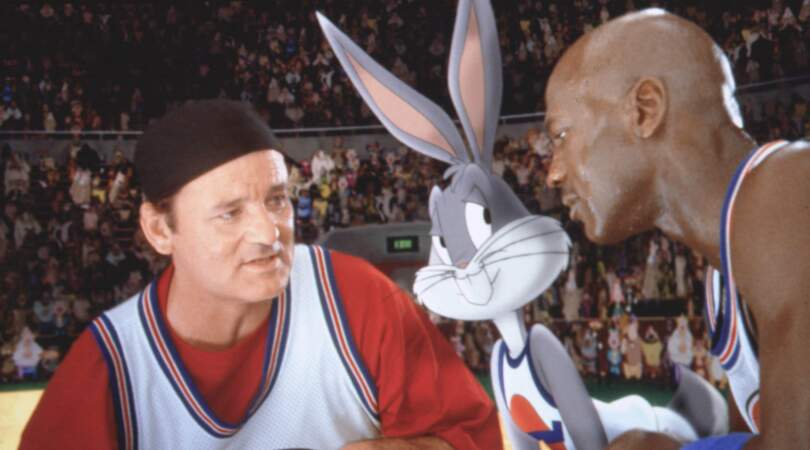 Bill Murray, Bugs Bunny et Michael Jordan dans Space Jam (1997)