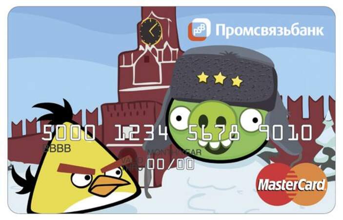 Carte bancaire Angry Birds (Russie)