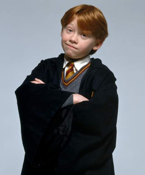 On continue avec Rupert Grint, alias Ron ! Le voici dans Harry Potter à l'école des sorciers, en 2001