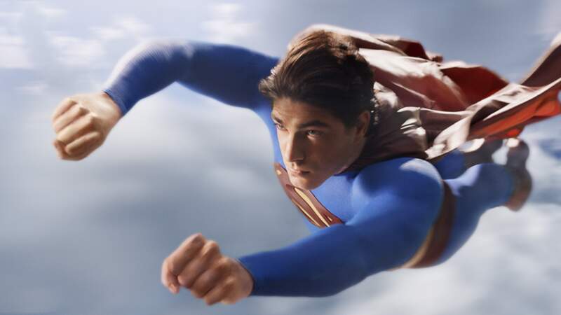 Brandon Routh en plein vol (Superman returns)