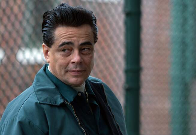Benicio Del Toro incarne Richard Matt, incarcéré 25 ans pour l’enlèvement et le meurtre de son ancien boss.