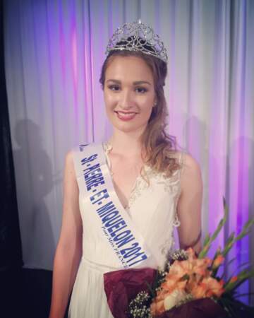 Héloïse Urtizbéréa (18 ans), Miss Saint-Pierre-et-Miquelon, élue à Saint-Pierre le 7 juillet 2017