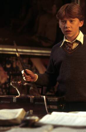 Le personnage de Ron Weasley est incarné par Rupert Grint. C'est son premier grand rôle.