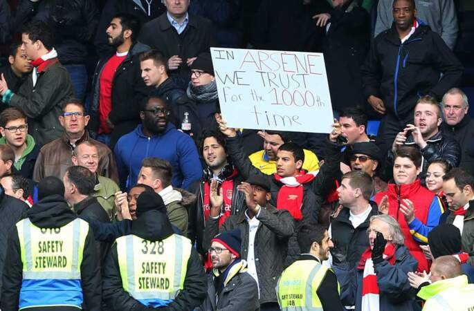 Pour la 1000 ème d'Arsène Wenger, les supporters d'Arsenal y ont cru. Malheureusement....