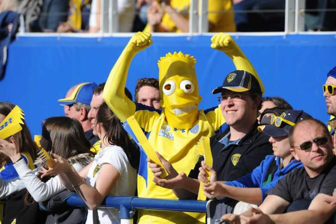Breaking News : Bart Simpson aime le rugby ! Et il soutient l'équipe de Clermont ! 