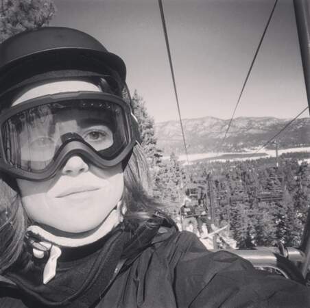 Ellen Page était au ski. 