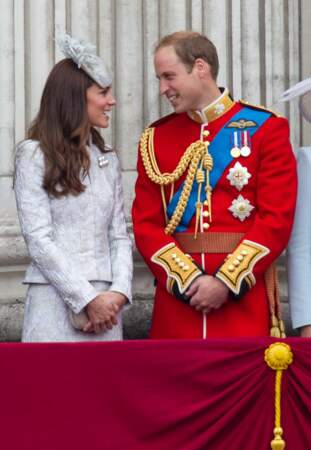 Le beau William qui a ensuite retrouvé sa duchesse sur le balcon royal !