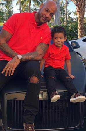 Booba et son fils assortis à Miami 