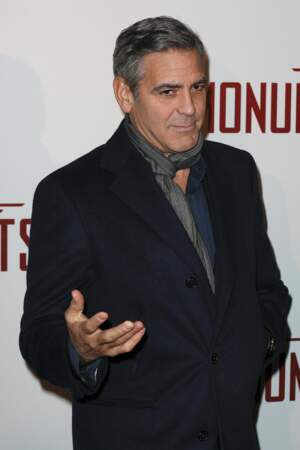 George Clooney à l'avant-première parisienne de Monuments Men, mercredi 12 février 2014