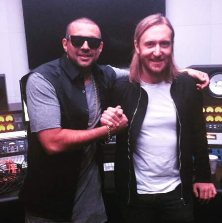 David Guetta et Sean Paul en studios.