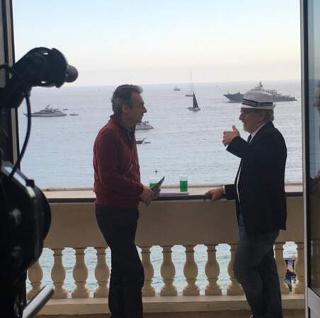 Michel Denisot interviewe le maître Steven Spielberg