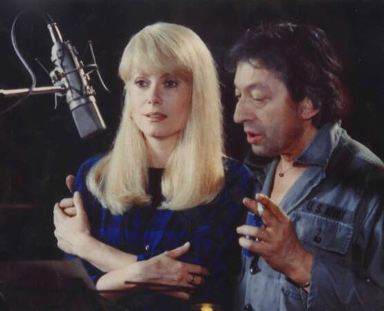 Avec Catherine Deneuve sur le tournage de Je vous aime de Claude Berri en 1980
