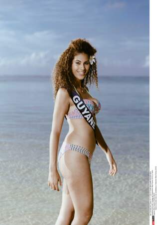 Miss Guyane, Estelle Merlin lors de la séance photo en maillot de bain
