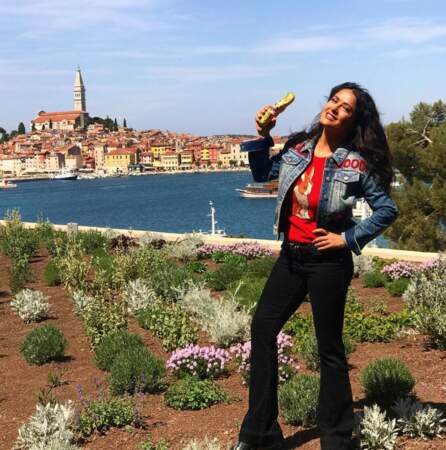 Salma Hayek, elle, a joué les touristes en Croatie