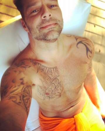 Ricky Martin nous a montré son torse musclé et bronzé. 