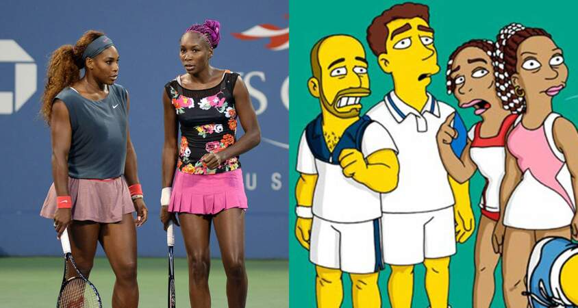 Venus et Serena Williams présentes dans Les Simpson pour un match de tennis avec Marge et Homer