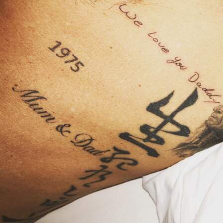 David Beckham a un nouveau tattoo, conçu par ses trois fils.