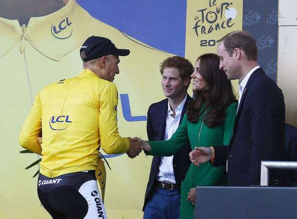 En juillet 2014, le Tour de France est inauguré par le couple et Harry en Angleterre