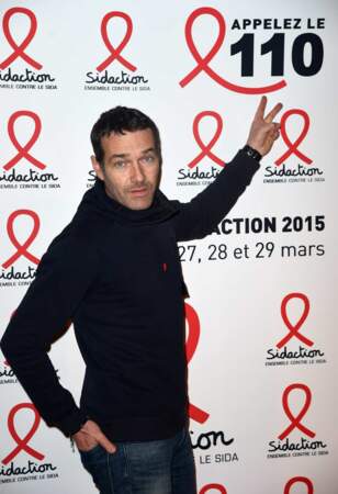 Marc-Emmanuel Dufour lors de la conférence de presse du Sidaction le 2 mars 2015