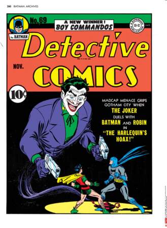 Le Joker en couverture du numéro 69 de The Batman Detective Comics (1942)